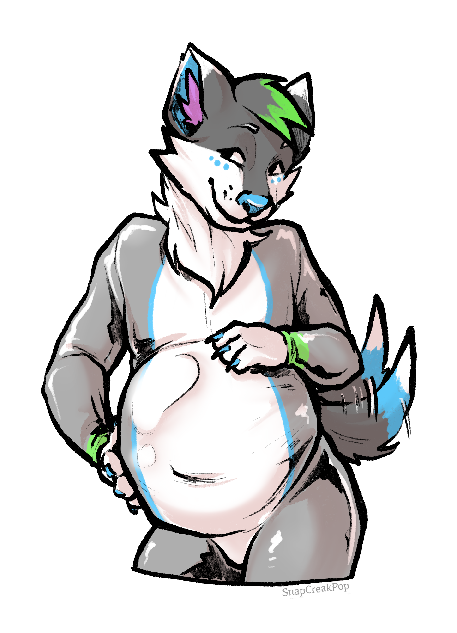 Belly Rubs Sticker